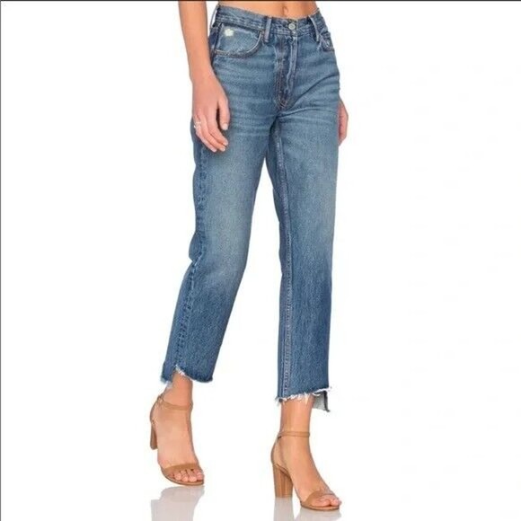 GRLFRND The Helena Straight Leg Jean in Close To You Raw Hem - Picture 2 of 14
